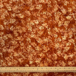 Rust Orange Cow Parsley Batik Cotton