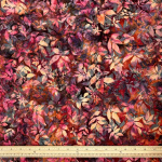 Leaf Canopy Burnt Red Batik Cotton