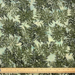 Green Bracken Batik Cotton