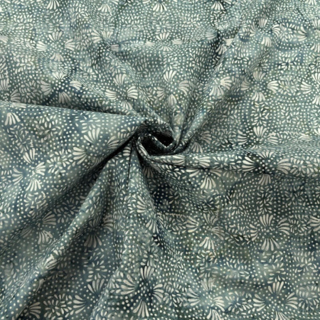 Dotted Dark Celadon Batik Cotton