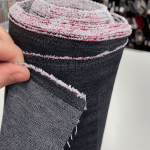 Blue-Black Cotton Stretch Denim