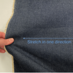 Blue-Black Cotton Stretch Denim