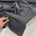 Black Cotton Stretch Denim
