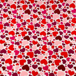Scattered Hearts Polycotton