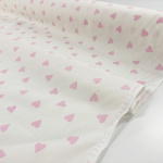 Pink Hearts Cotton by Clarke & Clarke