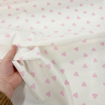 Pink Hearts Cotton by Clarke & Clarke