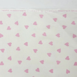 Pink Hearts Cotton by Clarke & Clarke