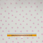 Pink Hearts Cotton by Clarke & Clarke