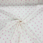 Pink Hearts Cotton by Clarke & Clarke