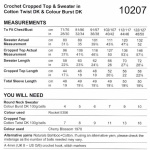 Stylecraft Crochet Top and Sweater Pattern 10207