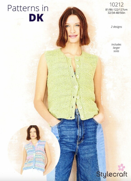 Stylecraft Waistcoats Pattern 10212