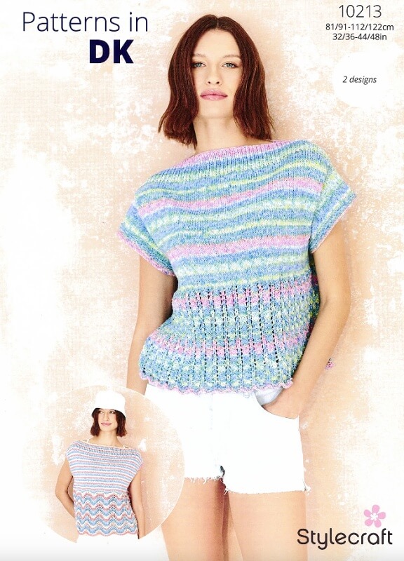 Image of Stylecraft Tops Pattern 10213