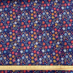 Stitched Effect Flowers Cotton Lawn