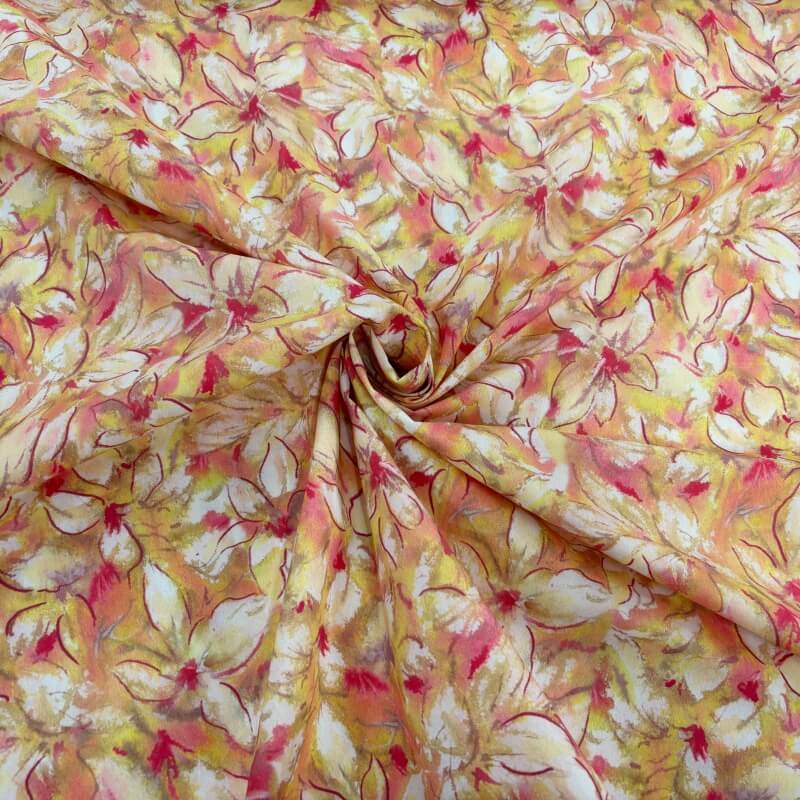 Image of Fiery Floral Cotton Lawn