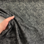 Black Paisley Cotton Spandex