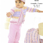 King Cole Jacket Hat and Blanket Pattern 6459