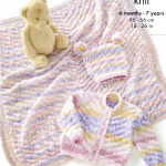 King Cole Jacket Hat and Blanket Pattern 6459