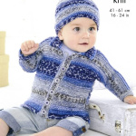King Cole Cardigans and Hat Pattern 6462