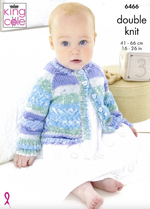 Image of King Cole Cardigans Pattern 6466
