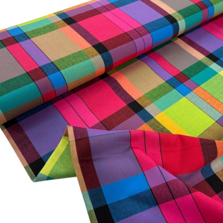 Vibrant Multicolour Madras Cotton