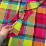 Vibrant Multicolour Madras Cotton