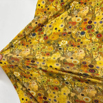 Klimt Sunflower Spots Gold Viscose Jersey