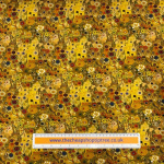 Klimt Sunflower Spots Gold Viscose Jersey