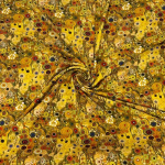 Klimt Sunflower Spots Gold Viscose Jersey