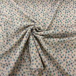 Sage Flower Ribbed Cotton Jersey