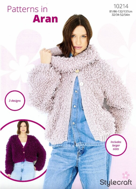 Stylecraft Cardigan and Snood Pattern 10214
