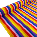 15mm Bright Stripe Polycotton
