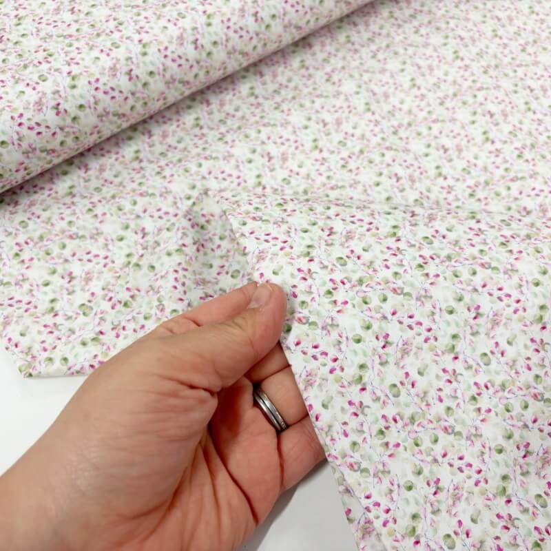 Image of Tiny Pink Blossom Cotton