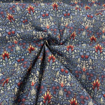 Snakeshead Navy Polycotton