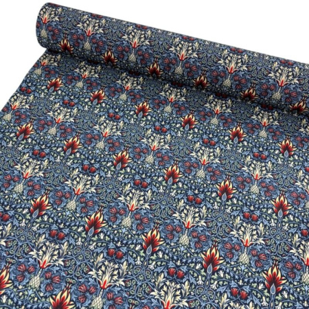 Snakeshead Navy Polycotton