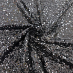 Black Sequin Velour