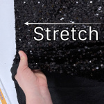Black Sequin Velour