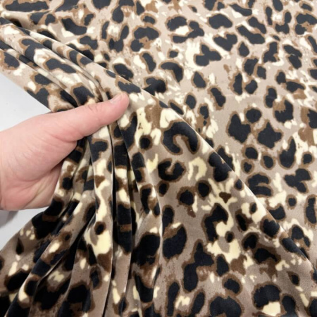 Animal Print Stretch Velour