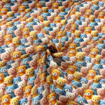 Fluffy 3D Teddy Bears Polycotton