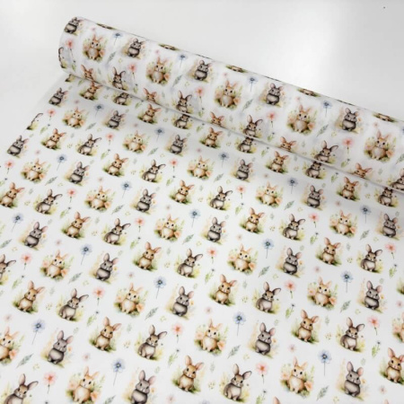 Meadow Bunny Polycotton