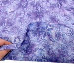 Lilac Flowers Dressmaking Batik Cotton