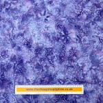 Lilac Flowers Dressmaking Batik Cotton