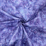 Lilac Flowers Dressmaking Batik Cotton