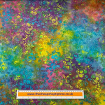 Abstract Flowers Rainbow Dressmaking Batik Cotton