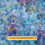 Turquoise Sunflower Dressmaking Batik Cotton