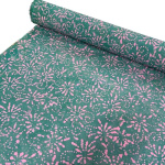 Teal Starburst Dressmaking Batik Cotton