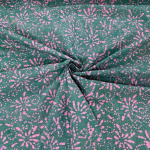 Teal Starburst Dressmaking Batik Cotton