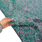 Teal Starburst Dressmaking Batik Cotton