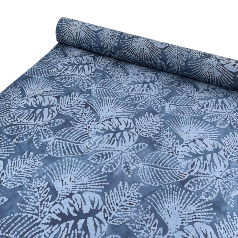 Image of Tropical Leaves Dressmaking Batik Cotton