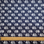 Henna Elephants Cotton Poplin