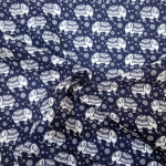 Henna Elephants Cotton Poplin